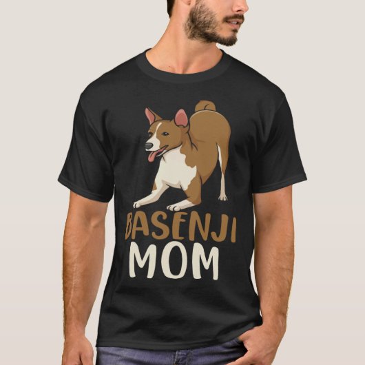 Basenji Mom Animal Dog Owner Tシャツ (正面)