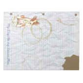 Basenji My Lesson 食べ Plan ノートパッド (正面)