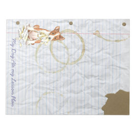 Basenji My Lesson 食べ Plan ノートパッド