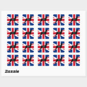 basenji name silhouette england_統一されたKingdom fla スクエアシール (シート)