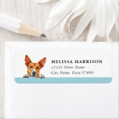 Basenji Return Address Label ラベル (インサイチュ)