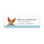 Basenji Return Address Label ラベル (正面)
