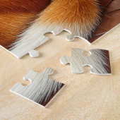 Basenji Sitting by Fireplace with Christmas Lights ジグソーパズル (側面)