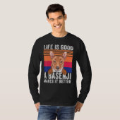 Basenjisはあなたの生活を良いヴィンテージ Tシャツ (正面フル)