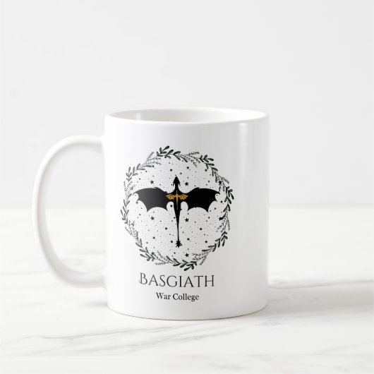 Basgiath College Mug, Fourth Wing Book コーヒーマグカップ (左)