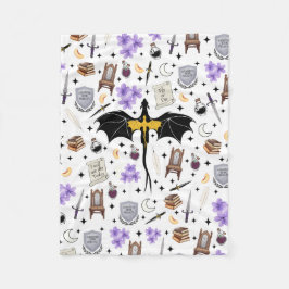 Basgiath War College Dragon Bookish Fleece Throw フリースブランケット