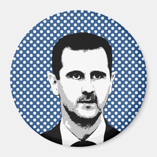 Bashar al Assad – リ国際的ーダー – .png マグネット (正面)