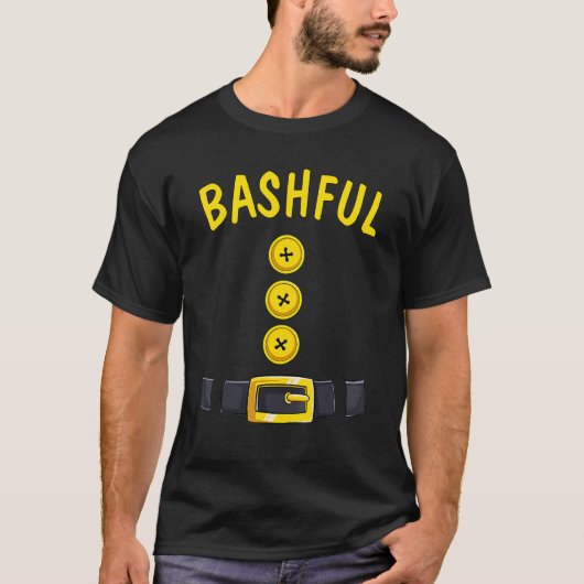 Bashful Halloween Dwarf Costume Color Matching Bas Tシャツ (正面)