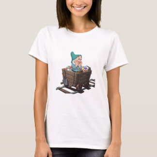Bashful Snow White Mining Cart Diamond Art Tシャツ