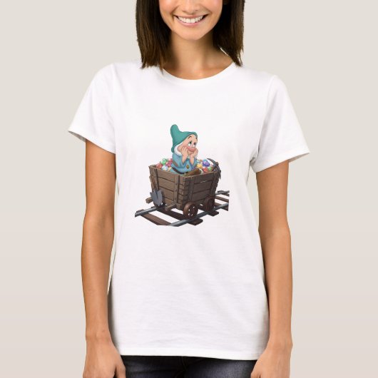 Bashful Snow White Mining Cart Diamond Art Tシャツ (正面)