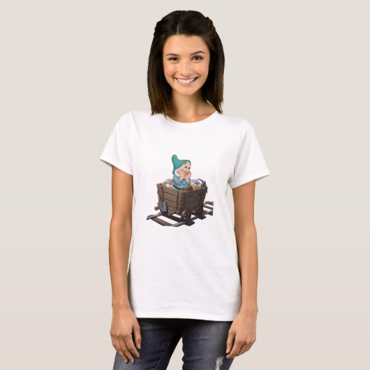 Bashful Snow White Mining Cart Diamond Art Tシャツ (正面フル)