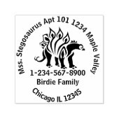 Bashful Stegosaurus簡単連絡情報 セルフインキングスタンプ (デザイン)