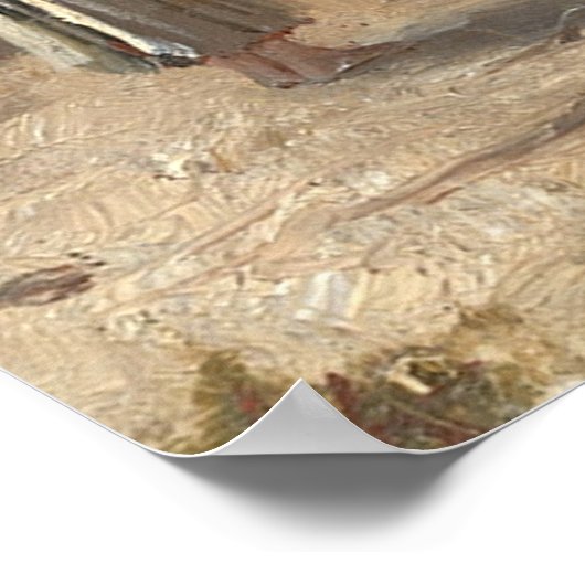 Bashkirtseff – 庭の男の子 ポスター (角)