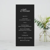Basic and Elegant black and white Menu メニュー (スタンド正面)
