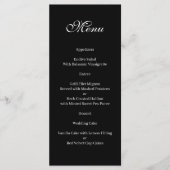 Basic and Elegant black and white Menu メニュー (正面)
