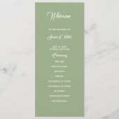 Basic and Elegant double side program card プログラム (正面)