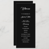 Basic and Elegant double side program card  プログラム (正面/裏面)