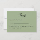 Basic and Elegant RSVP card (正面)