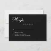 Basic and Elegant RSVP Card (正面)