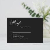 Basic and Elegant RSVP Card (スタンド正面)