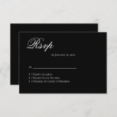 Basic and Elegant RSVP Card (正面/裏面)
