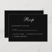 Basic and Elegant RSVP card (正面/裏面)