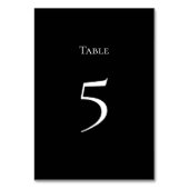 Basic and Elegant Table Number Card テーブルナンバー (裏面)