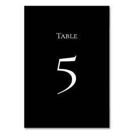Basic and Elegant Table Number Card テーブルナンバー