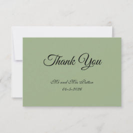 Basic and Elegant Thank You Card サンキューカード