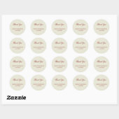 Basic and Elegant Wedding Stickers ラウンドシール (シート)