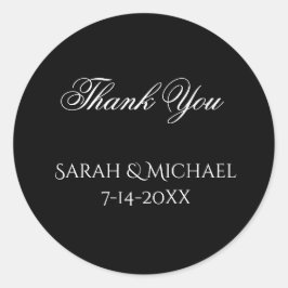 Basic and Elegant Wedding Stickers ラウンドシール