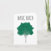 Basic Birch Funny Environmentalist Hiking Forrest  カード (正面)