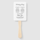 Basic Black and Whiteの式結婚プログラムHan ハンドファン (裏面)