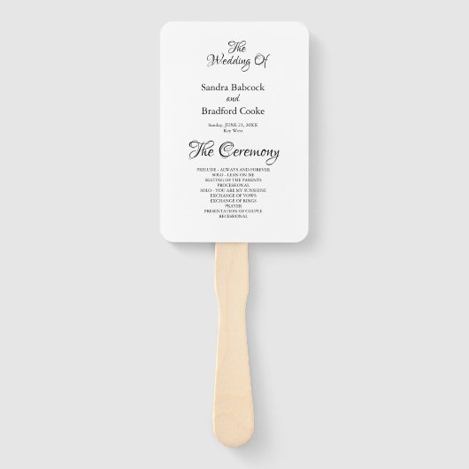 Basic Black and Whiteの式結婚プログラムHan ハンドファン (正面)