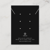 Basic Black Jewelry Display Template Logo TMF26 名刺 (正面)