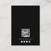 Basic Black Jewelry Display Template Logo TMF26 名刺 (裏面)