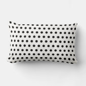 BASIC BLACK n WHITE THROW PILLOW ランバークッション (正面)