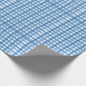 Basic Blue Plaid Wrapping Paper ラッピングペーパー (角)