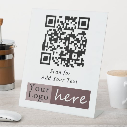 Basic Business Any QR Code Scan Pedestal Sign 台座サイン (インサイチュ)