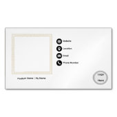 Basic Business Card Magnet マグネット名刺 (正面)