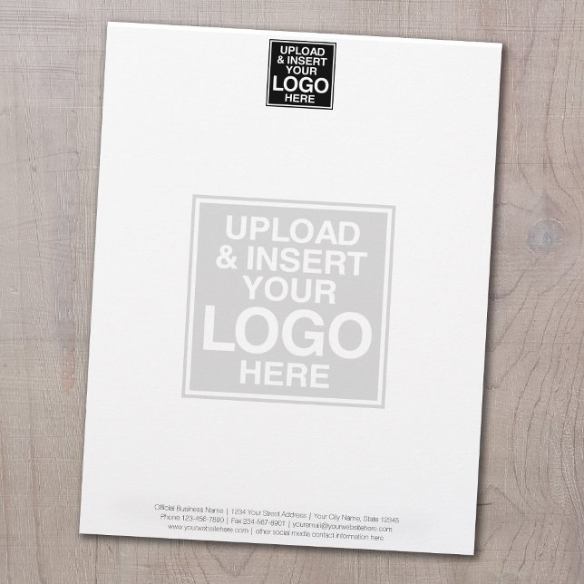 Basic Business Letterhead with WATERMARK レターヘッド (クリエイターアップロード済み)