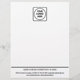 Basic Business Logo Contact Info letterhead レターヘッド