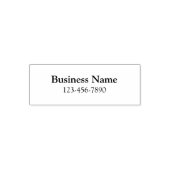 Basic Business Name and Phone Number Template セルフインキングスタンプ (デザイン)