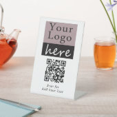 Basic Business QR Code Scan Pedestal Sign 台座サイン (インサイチュ)
