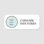 Basic Companyの会社名およびロゴ 名札 (正面)