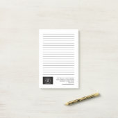Basic Company Logo Branding Co Note Card ポストイット (デスク上)
