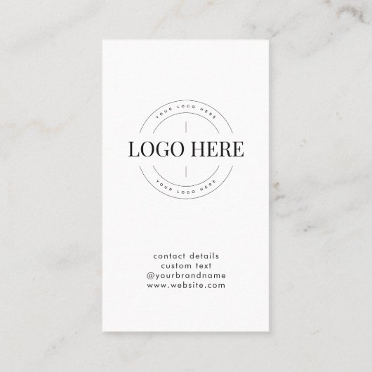 Basic Connect with Us QRコードウェブサイトソーシャルメディア 名刺 (裏面)