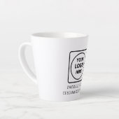 Basic Custom Logo Business Marketing Latte Mug カフェラテマグ (左アングル)