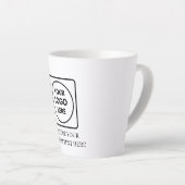 Basic Custom Logo Business Marketing Latte Mug カフェラテマグ (右アングル)