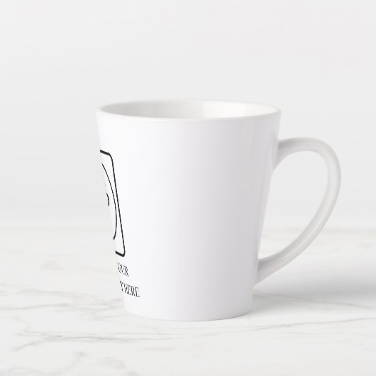 Basic Custom Logo Business Marketing Latte Mug カフェラテマグ (右)